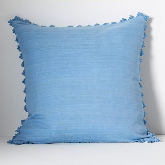 Anthropologie Clementine Silk Pillow – Blue – 2 Available – NWT - Picture 1 of 3